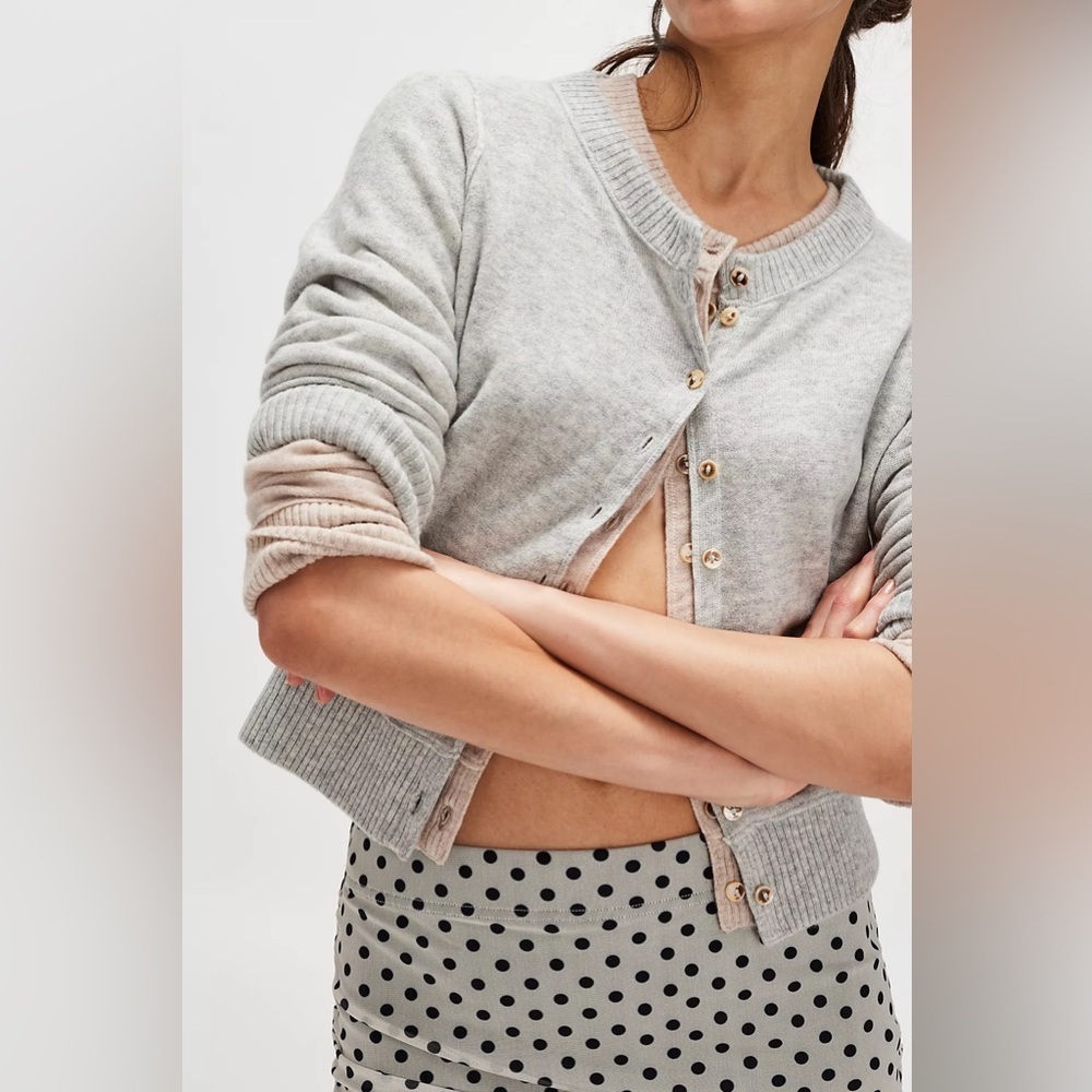 Free People Nocturnal Solid Cashmere Cardi
